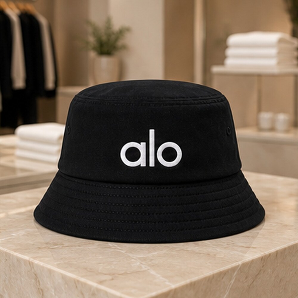 ALO Yoga Black Summer Bucket Hat OS